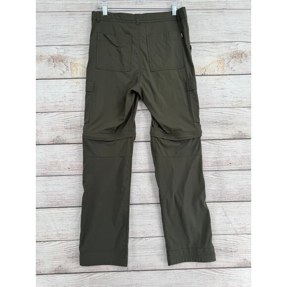REI Co-Op Sahara Cargo Convertible Pants Youth Boys XL 18 Green Adjustable Waist - Picture 2 of 13